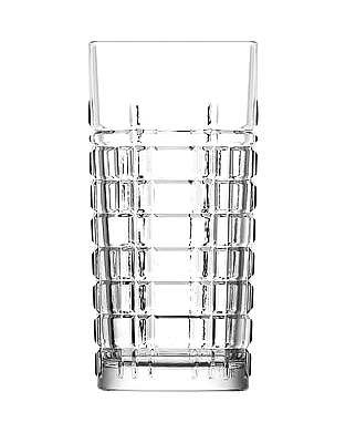 סט 6 כוסות קוקטייל / שתיה בריט גבוהות/ הייבול זכוכית מעוטרת 356 מל ארקוסטיל LAV
