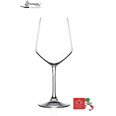 6 כוסות יוקרה יין גבוהות 550 מ"ל קריסטל איטלקי RCR  - ארקוסטיל