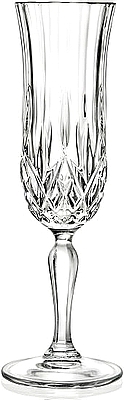 סט קריסטל 6 כוסות גביעי שמפנייה אופרה RCR  איטליה - ארקוסטיל